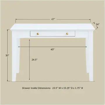 Bfp250 Winners Only Furniture Fresno - White Home Office Furniture Desk