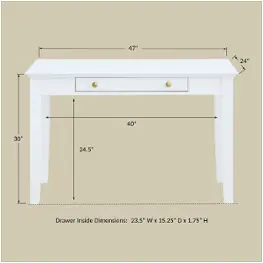 Bfp250 Winners Only Furniture Fresno - White Home Office Furniture Desk