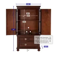 Bg1008a Winners Only Furniture Cape Cod - Chocolate Bedroom Furniture Armoire