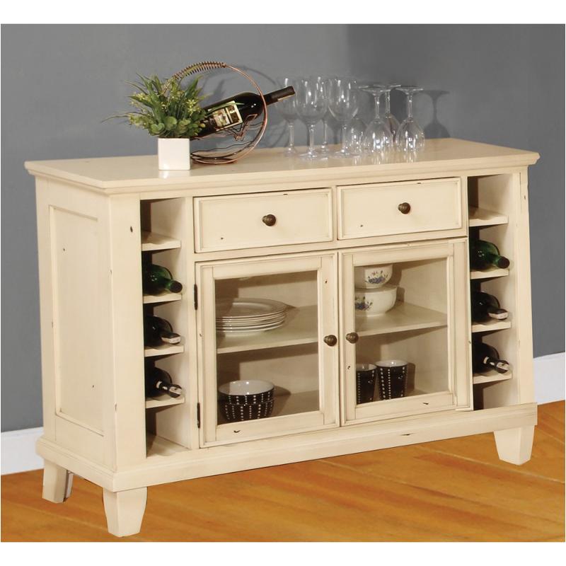 186620sr E. C. I. Furniture Server Antique White