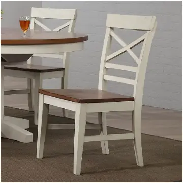 0737-20-s1 E. C. I. Furniture Choices - Antique White Dining Room Furniture Dining Chair