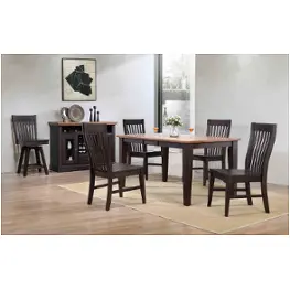 0733-50-t E. C. I. Furniture Choices - Black Oak Dining Room Furniture Dining Table