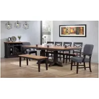 0733-50-tt E. C. I. Furniture Choices - Black Oak Dining Room Furniture Dining Table