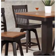 S0738-50-cs1 E. C. I. Furniture Choices - Black Oak Dining Room Furniture Stool