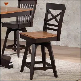 S0737-50-bs1 E. C. I. Furniture Choices - Black Oak Dining Room Furniture Stool