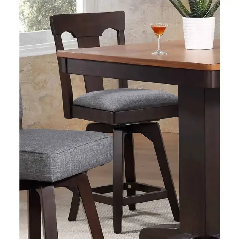 S0739-50-bs1 E. C. I. Furniture Choices - Black Oak Dining Room Furniture Stool