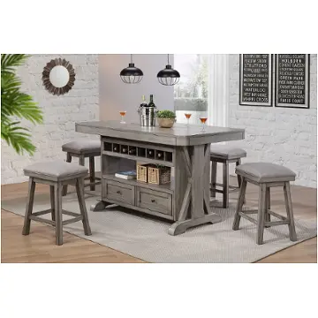 0590-70-it E. C. I. Furniture Graystone Dining Room Furniture Island