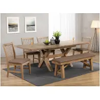 0600-77-trt E. C. I. Furniture Brownstone Dining Room Furniture Dining Table