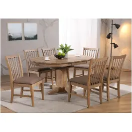0600-77-rt E. C. I. Furniture Brownstone Dining Room Furniture Dining Table