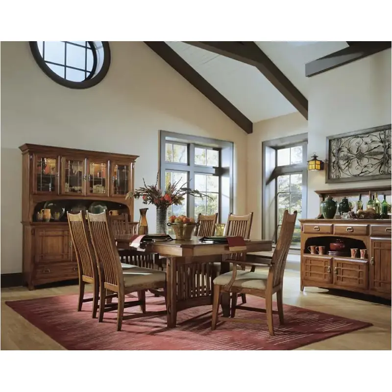 648655-tab Universal Furniture Artisan Oak Dining Room Furniture Dining Table