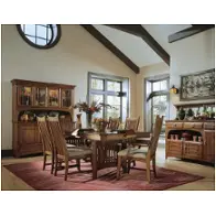 648655-tab Universal Furniture Artisan Oak Dining Room Furniture Dining Table