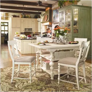 996652-tab Universal Furniture Paula Deen Home - Linen Dining Room Furniture Counter Height Table