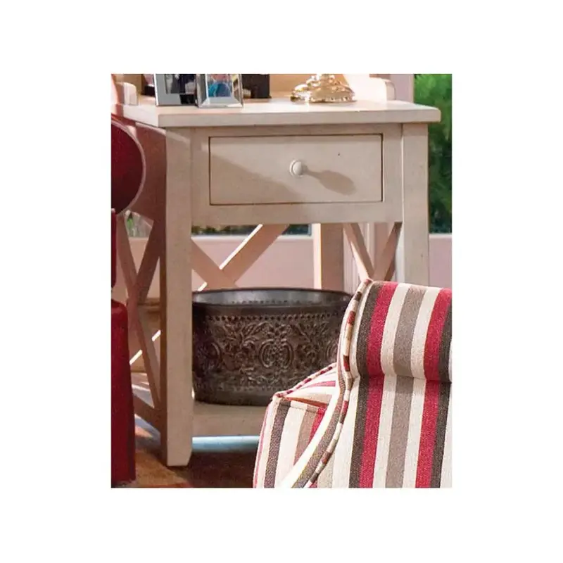996811 Universal Furniture Paula Deen Home - Linen Living Room Furniture End Table