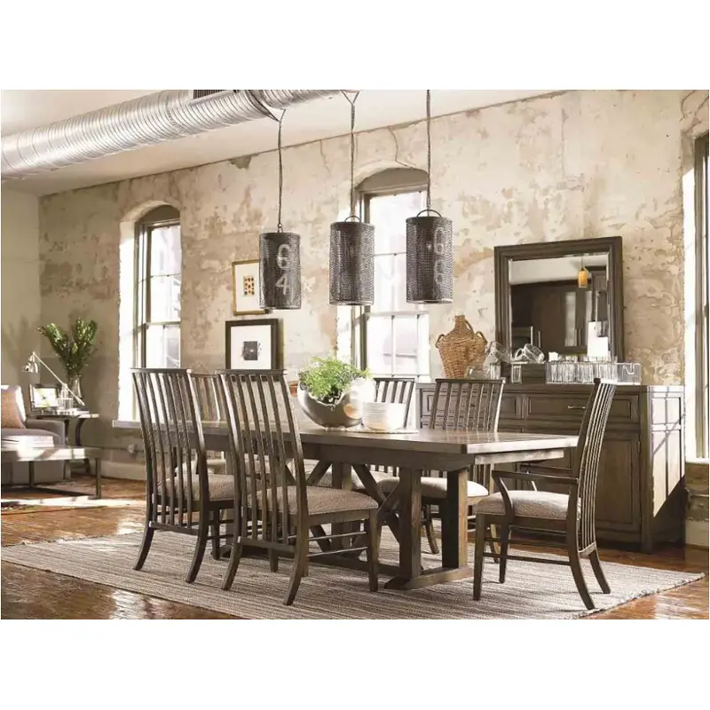 919655-tab Universal Furniture Village Rectangular Table - Mink