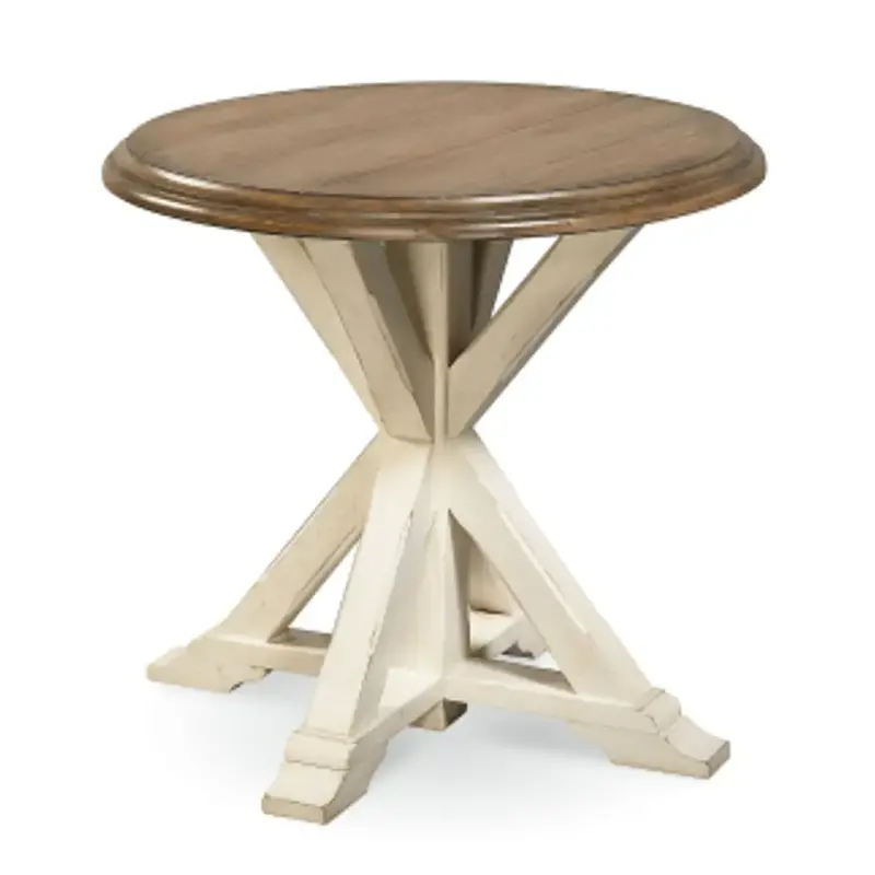 128815 Universal Furniture Great Rooms - Terrace Gray/washed Linen Living Room Furniture End Table