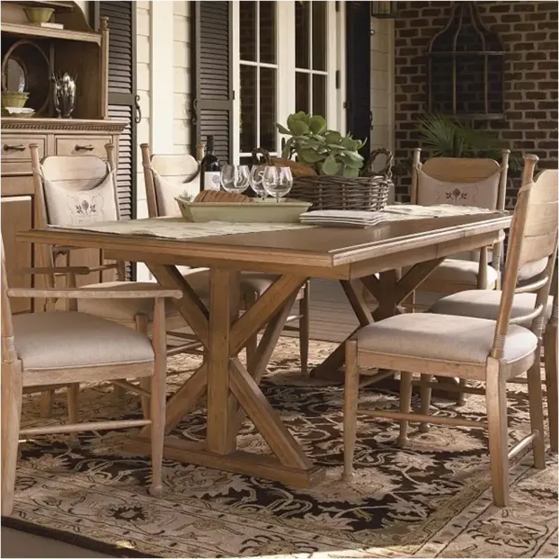 192655-tab Universal Furniture Paula Deen Down Home - Oatmeal Dining Room Furniture Dining Table