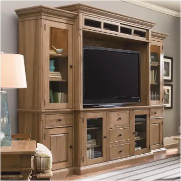 192965 Universal Furniture Paula Deen Down Home - Oatmeal Home Entertainment Furniture Entertainment Center