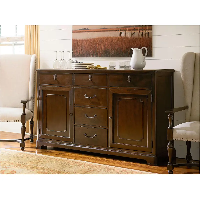 393675 Universal Furniture Paula Deen River House - River Bank Dining Room Furniture Credenza