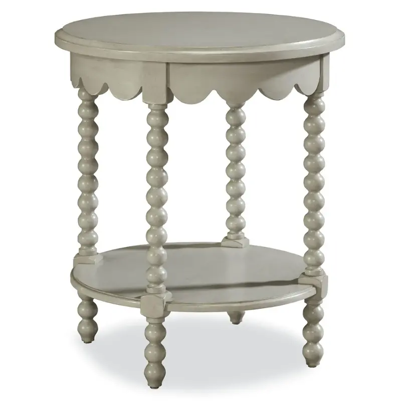 396817 Universal Furniture Paula Deen River House - Oyster Shell Living Room Furniture End Table