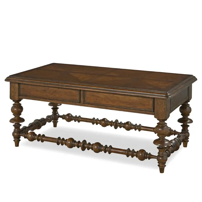 596829 Universal Furniture Paula Deen Dogwood - Low Tide Living Room Furniture Cocktail Table