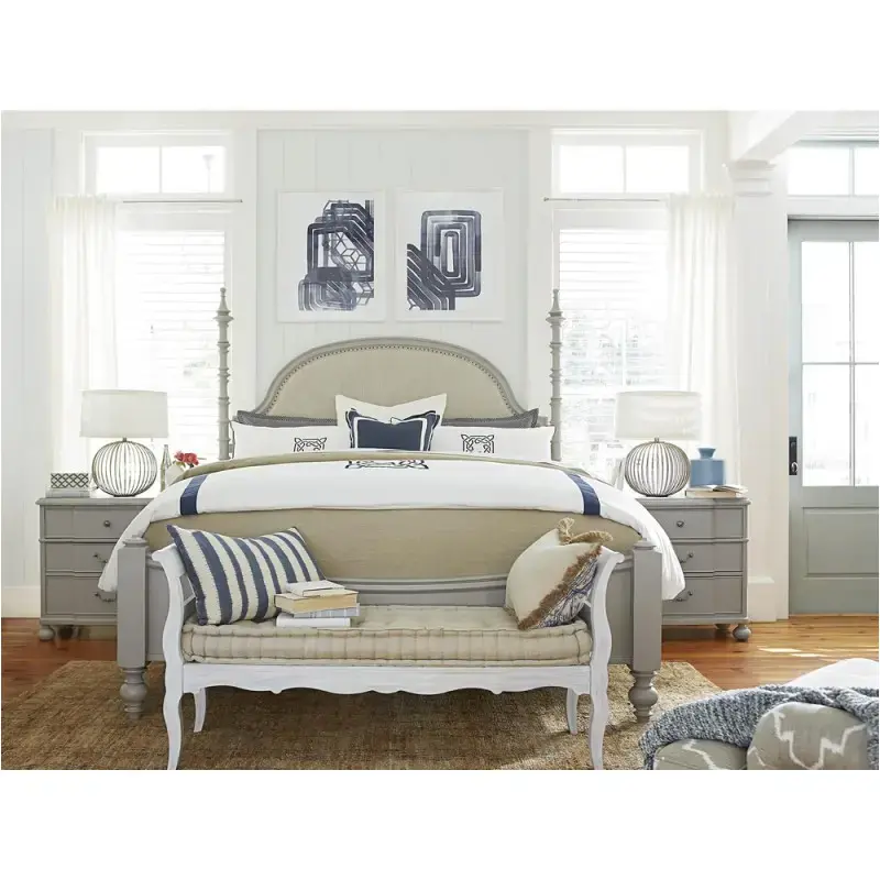 599280 Universal Furniture Paula Deen Dogwood - Cobblestone Bedroom Furniture Bed