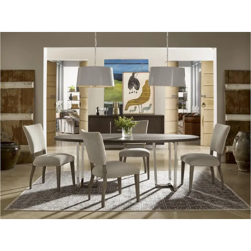 553755-base Universal Furniture Curated - Brownstone Dining Room Furniture Dining Table