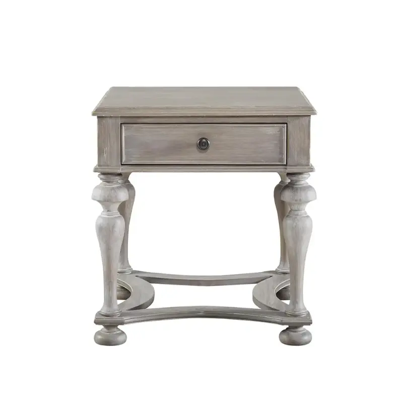 558802 Universal Furniture Curated - Greystone Living Room Furniture End Table