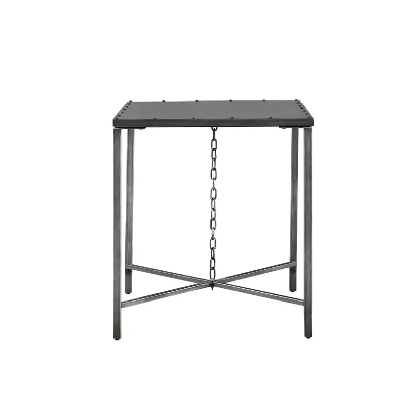558812 Universal Furniture Curated - Greystone Living Room Furniture End Table