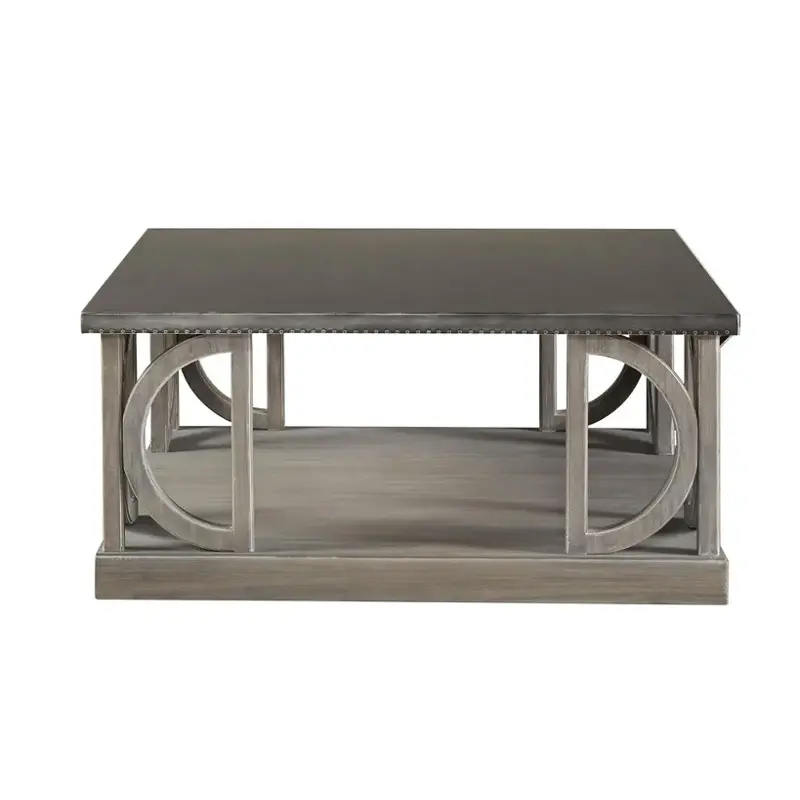 558820 Universal Furniture Curated - Greystone Living Room Furniture Cocktail Table