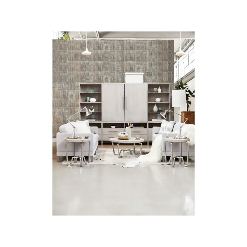 874818 Universal Furniture Spaces - Mist Living Room Furniture Cocktail Table