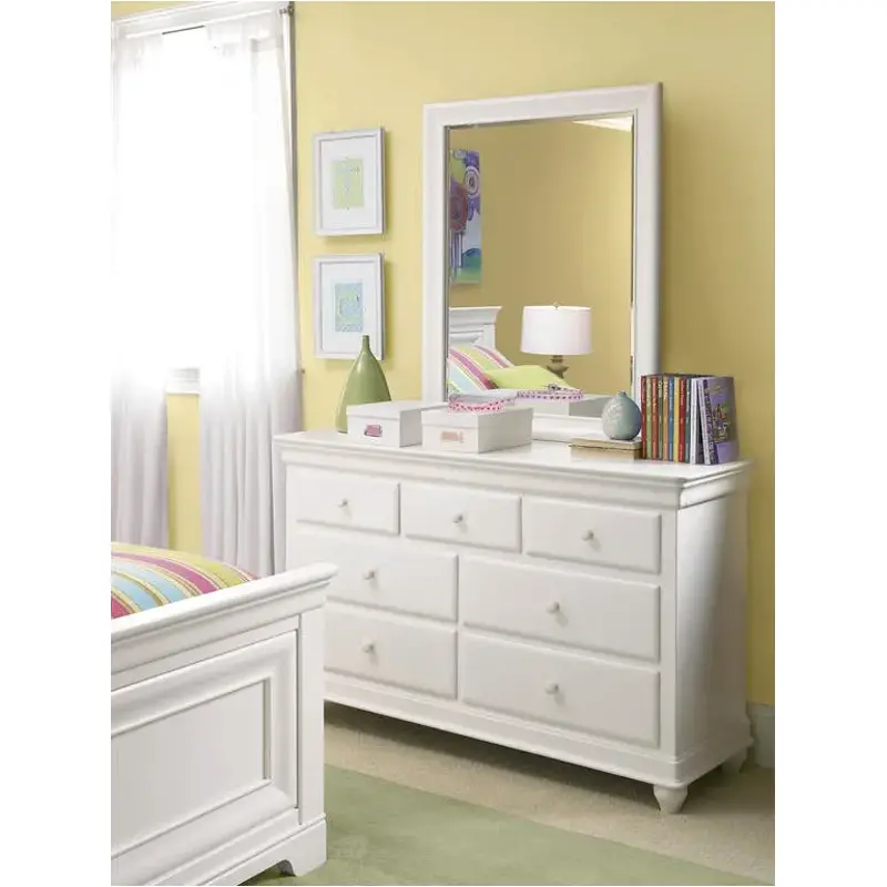 131a032 Universal Furniture Classics - Summer White Bedroom Furniture Mirror