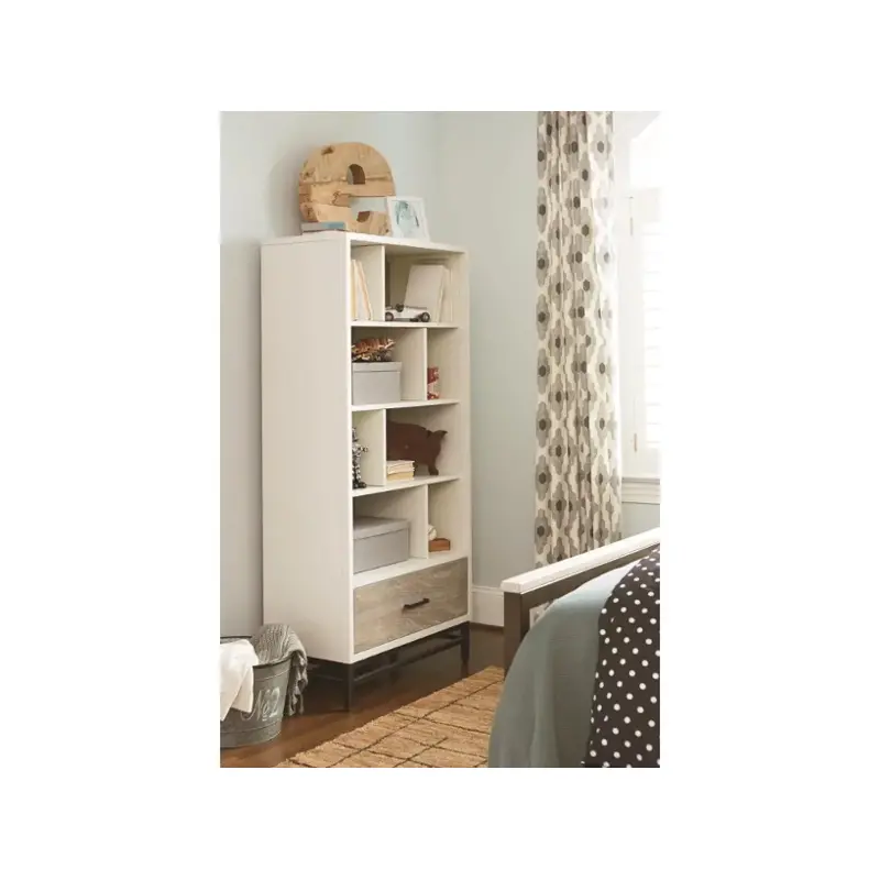 5321018 Universal Furniture Myroom - Parchment &amp; Gray Home Office Furniture Bookcase