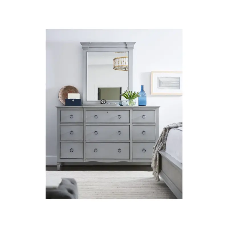 98604m Universal Furniture Summer Hill - French Gray Bedroom Furniture Mirror