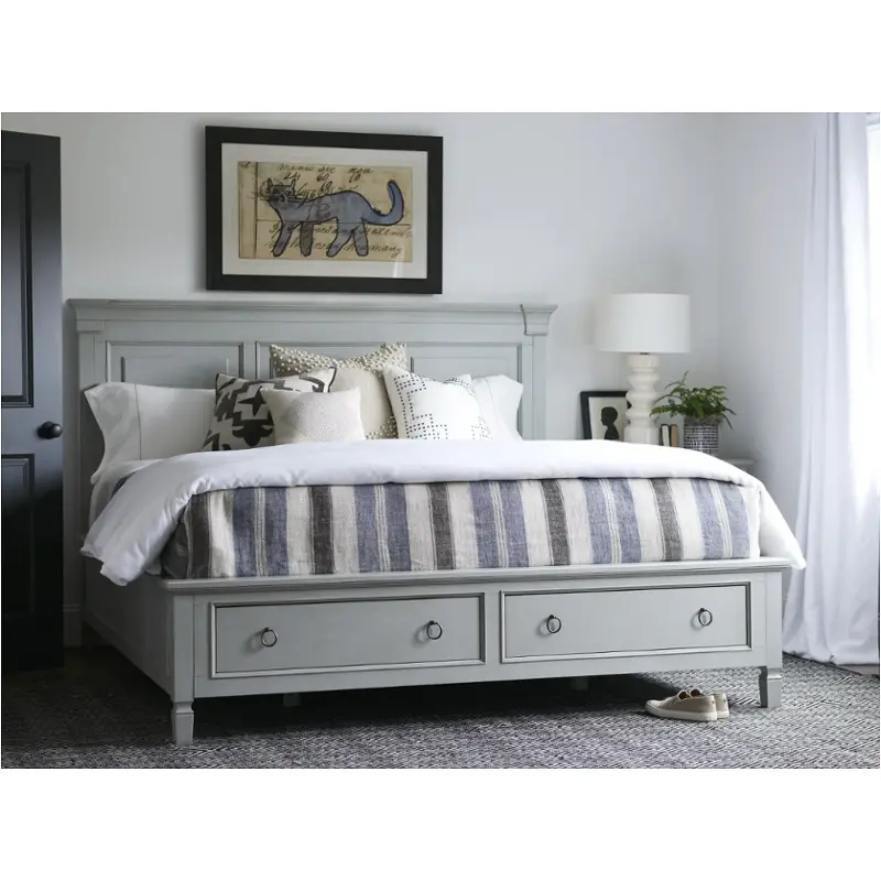 986250-st Universal Furniture Summer Hill - French Gray Bedroom Furniture Bed