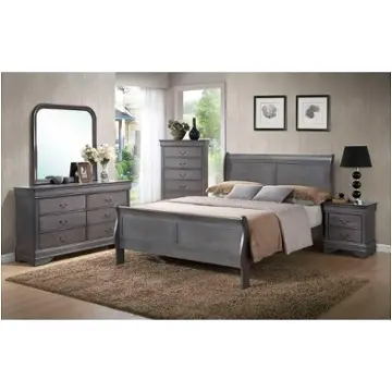 Louis Phillipe Bedroom Set 5Pc 4937 in Cherry by Lifestyle
