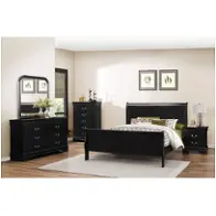 4935 Queen Bedroom Lifestyle Louis Phillipe - Black Bedroom Furniture