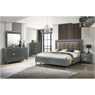 0308a Queen Bedroom Lifestyle 0308a - Grey Bedroom Furniture
