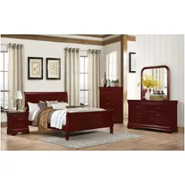 4937-fsb Lifestyle Louis Phillipe - Cherry Bedroom Furniture Bed