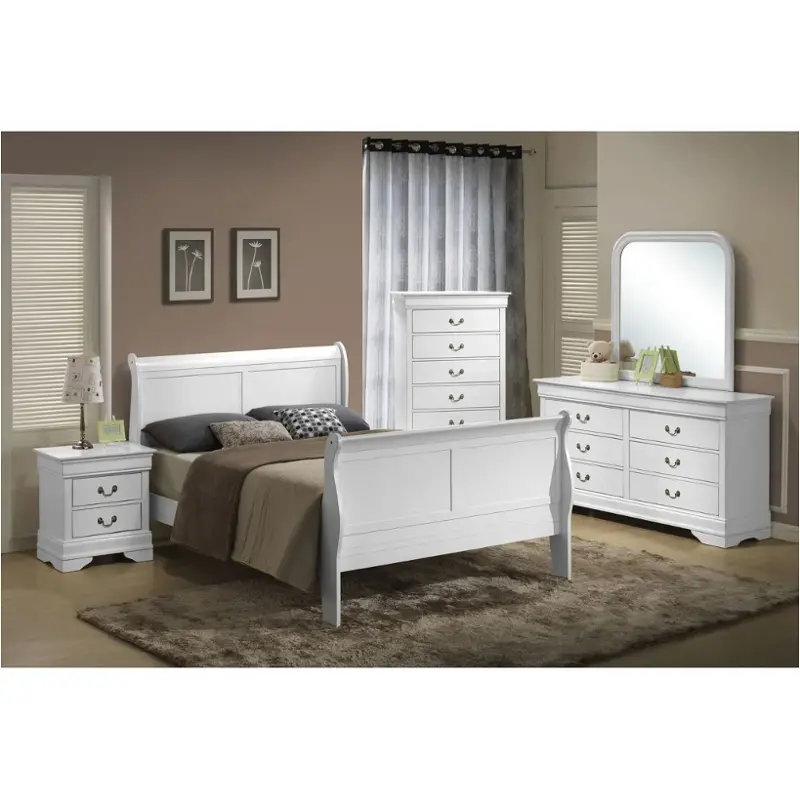 4936-040 Lifestyle Louis Phillipe - White Bedroom Furniture Dresser