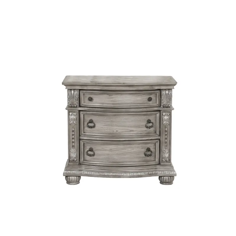 0401a-025 Lifestyle 0401a - Grey Bedroom Furniture Nightstand