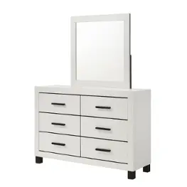 8377a-050 Lifestyle 8377a - White Bedroom Furniture Mirror