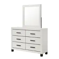 8377a-050 Lifestyle 8377a - White Bedroom Furniture Mirror