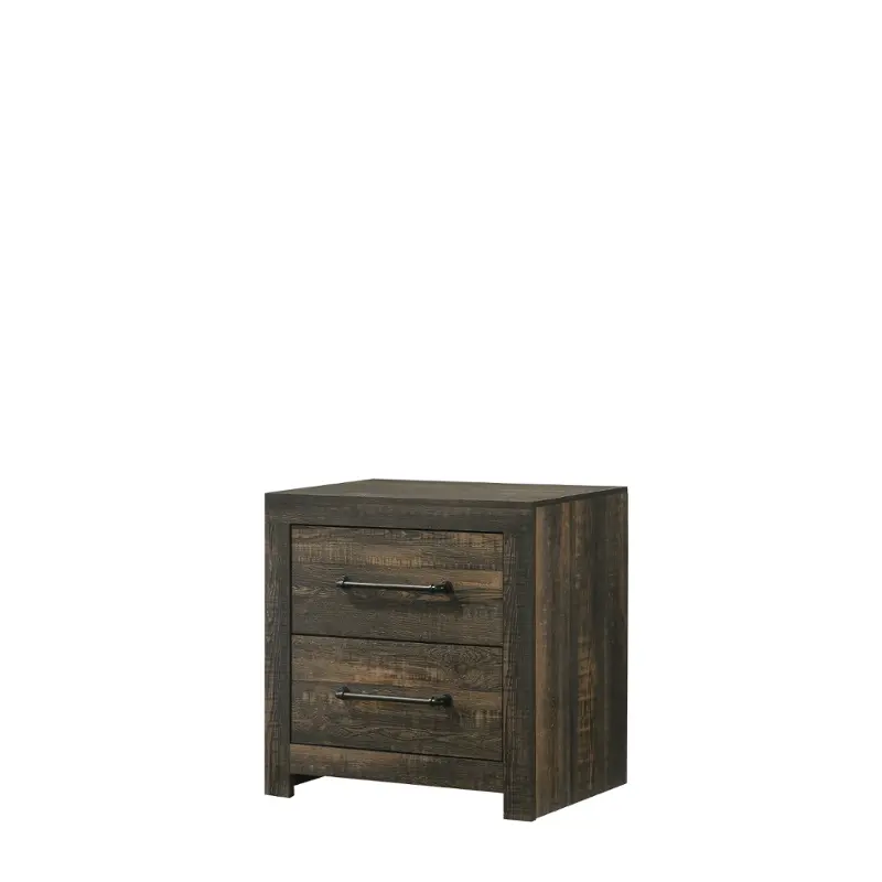 0399a-020 Lifestyle 0399a - Brown Butcher Block Bedroom Furniture Nightstand