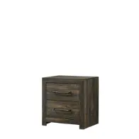 0399a-020 Lifestyle 0399a - Brown Butcher Block Bedroom Furniture Nightstand