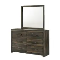 0399a-n04 Lifestyle 0399a - Brown Butcher Block Bedroom Furniture Dresser