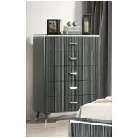 0308a-n35 Lifestyle 0308a - Grey Bedroom Furniture Chest