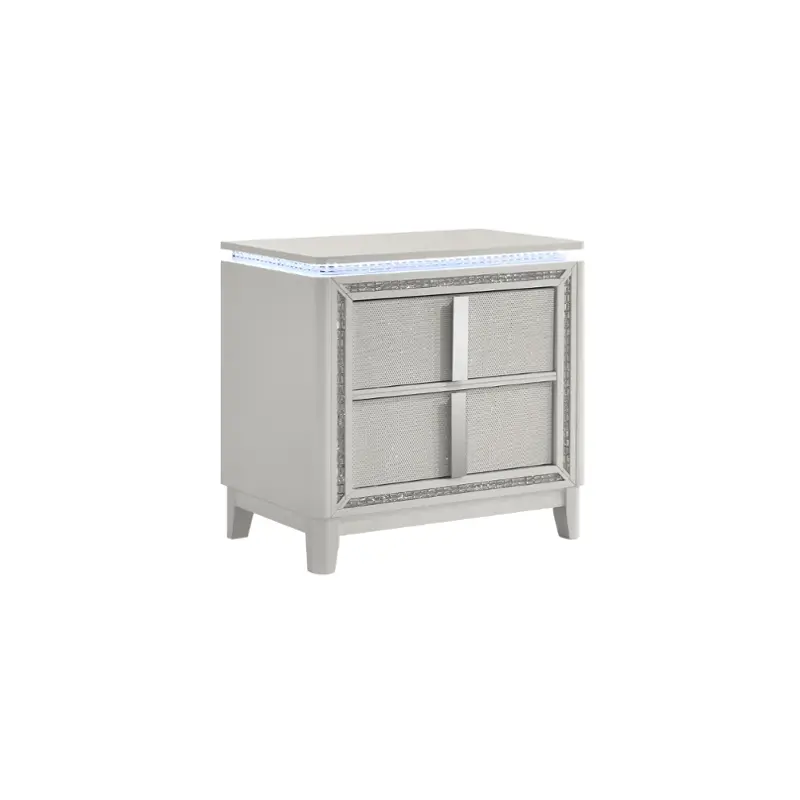 0318a-02u Lifestyle 0318a - White Bedroom Furniture Nightstand