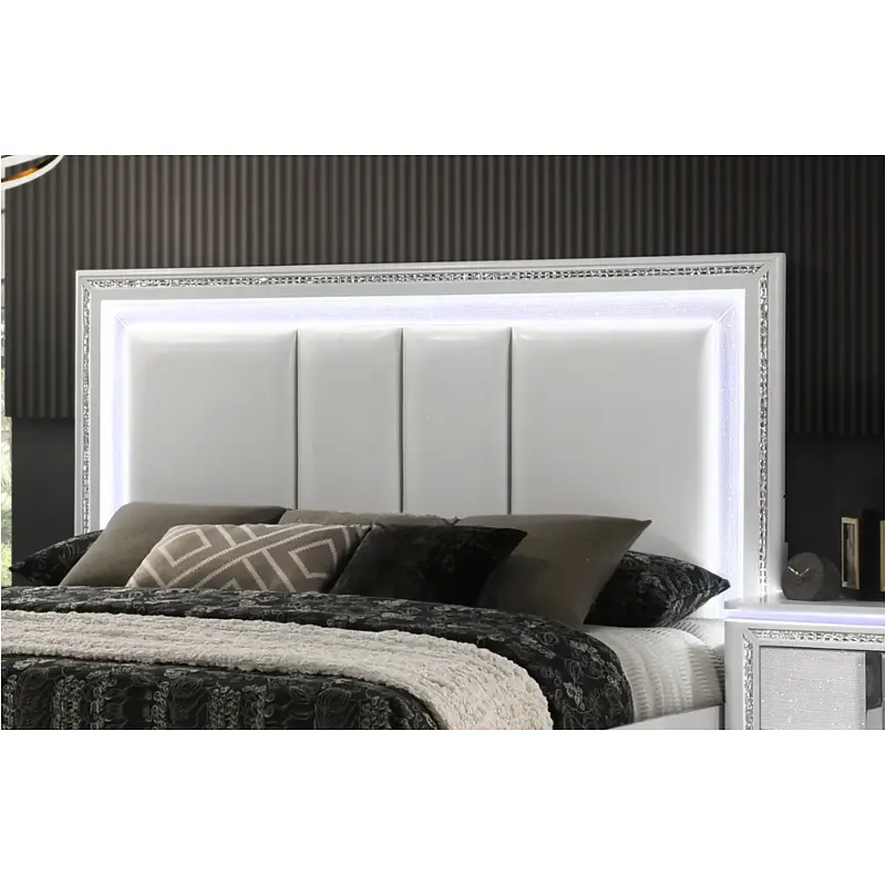 0318a-q2a Lifestyle 0318a - White Bedroom Furniture Bed