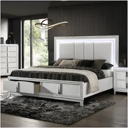 0318a-king Bed Lifestyle 0318a - White Bedroom Furniture Bed