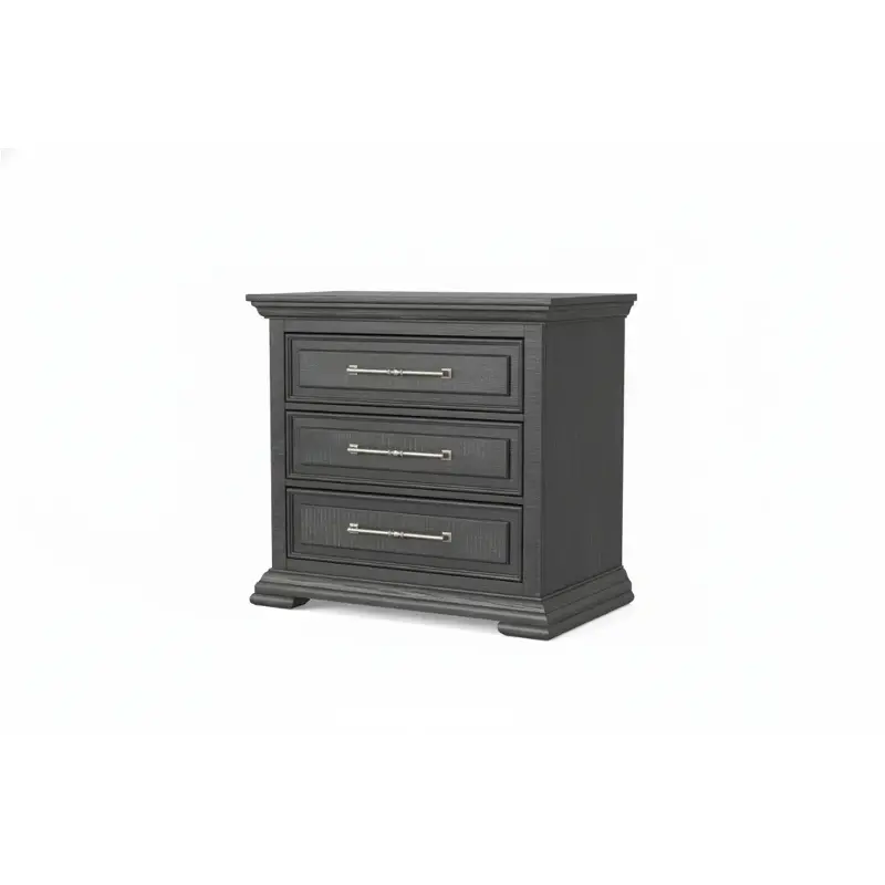0407a-024 Lifestyle 0407a - Black Bedroom Furniture Nightstand